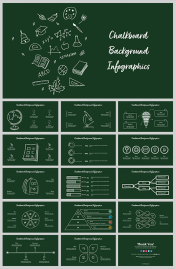 Chalkboard Background Infographics Google Slides Themes