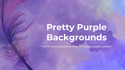 Pretty Purple Backgrounds PowerPoint And Google Slides