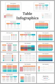 Table Infographics PowerPoint And Google Slides Themes