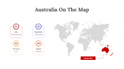 Australia On The Map PowerPoint And Google Slides Template