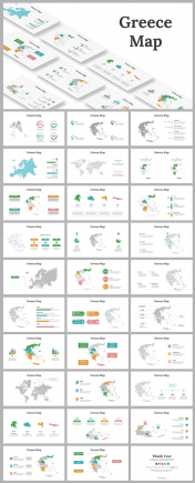 Editable Greece Map PowerPoint And Google Slides Template