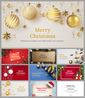 Merry Christmas Cards PowerPoint And Google Slides
