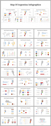 Map Of Argentina Infographics PPT And Google Slides Themes