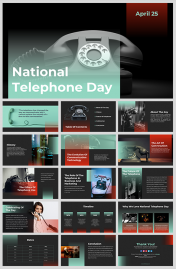 National Telephone Day PowerPoint And Google Slides Themes