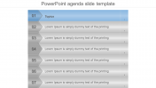 PowerPoint Agenda PPT Template For Presentations