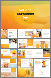 National Sunscreen Day PPT and Google Slides Themes