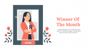 Winner Of The Month PowerPoint and Google Slides Themes