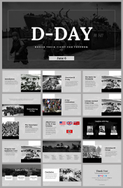 D Day PowerPoint Presentation and Google Slides Themes