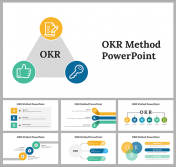 Editable OKR Method PowerPoint and Google Slides Themes