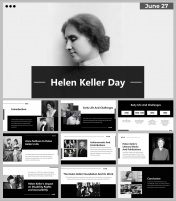 Helen Keller Day PowerPoint and Google Slides Themes