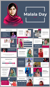 Editable Malala Day PowerPoint and Google Slides Themes