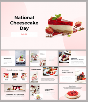 National Cheesecake Day PPT and Google Slides Themes