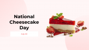 National Cheesecake Day PPT and Google Slides Themes