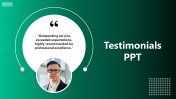 Usable Testimonials PPT And Google Slides Template