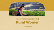 Editable International Day Of Rural Women Presentation