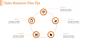Best Sales Business Plan PPT Template With Five Nodes