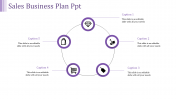 Affordable Sales Business Plan PPT Slide Design-Five Node