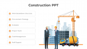 Professional Construction PPT And Google Slides Template