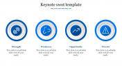 Incredible Keynote SWOTTemplate For Presentation Slide