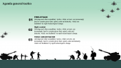 Attractive military PowerPoint template presentation slide