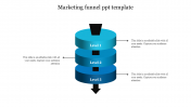 Attractive Marketing Funnel PPT Template - Circle Design