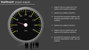 Project Dashboard PowerPoint With Grey Background