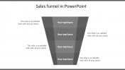 Creative Sales Funnel Template PowerPoint In Grey Color