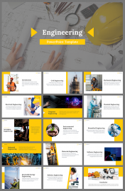 Attractive Engineering PowerPoint and Google Slides Themes