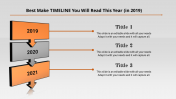 100% Editable Project Timeline PowerPoint with Three Nodes