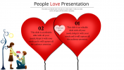 Love PowerPoint Background Presentation-Heart Shape