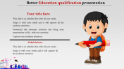 PPT Template For Education With Illustration Model