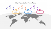 Mind Blowing World Map PowerPoint And Google Slides