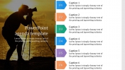 6 Noded PowerPoint Agenda Template and Google Slides