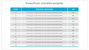 Editable PowerPoint Checklist Template Presentation