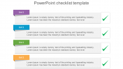Four Node Checklist PowerPoint Presentation Template 