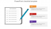 Get polished PowerPoint Checklist Template Product Style