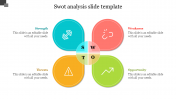 Innovative SWOT Analysis Slide Template Presentation