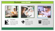 Professional Business Case Study Template PPT Slide