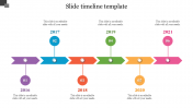 Get Arrow Slide Timeline Template For Presentation