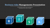 Creative Risk PowerPoint Template with Four Nodes