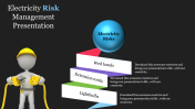 Electricity risk management PPT template with three Nodes