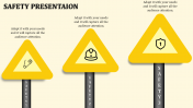 Attractive Safety PowerPoint Templates Design-Three Node