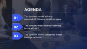 Creative Agenda Slide Template PPT With Arrow Model
