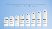 Business Growth Presentation PPT With Eight Stages