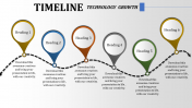 Download Plain Timeline Template PPT Presentation