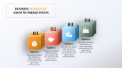 Cube Model Business Growth PPT Templates Presentation