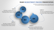 Creative Four Noded Recruitment Process PPT Presentation
