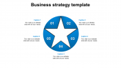 Stunning Business Strategy Template In Circle Model Slide