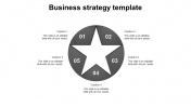 Effective Business Strategy Template In Grey Color Slide