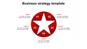 Innovative Business Strategy Template In Red Color